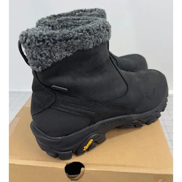 Merrell Coldpack 3 Thermo Mid Zip Waterproof Women's Shoes Black Sz. 9 Leather - Picture 5 of 13